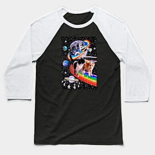 Galaxy Love Cats Baseball T-Shirt